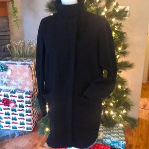 Kenneth Cole New York Black Wool Coat EUC